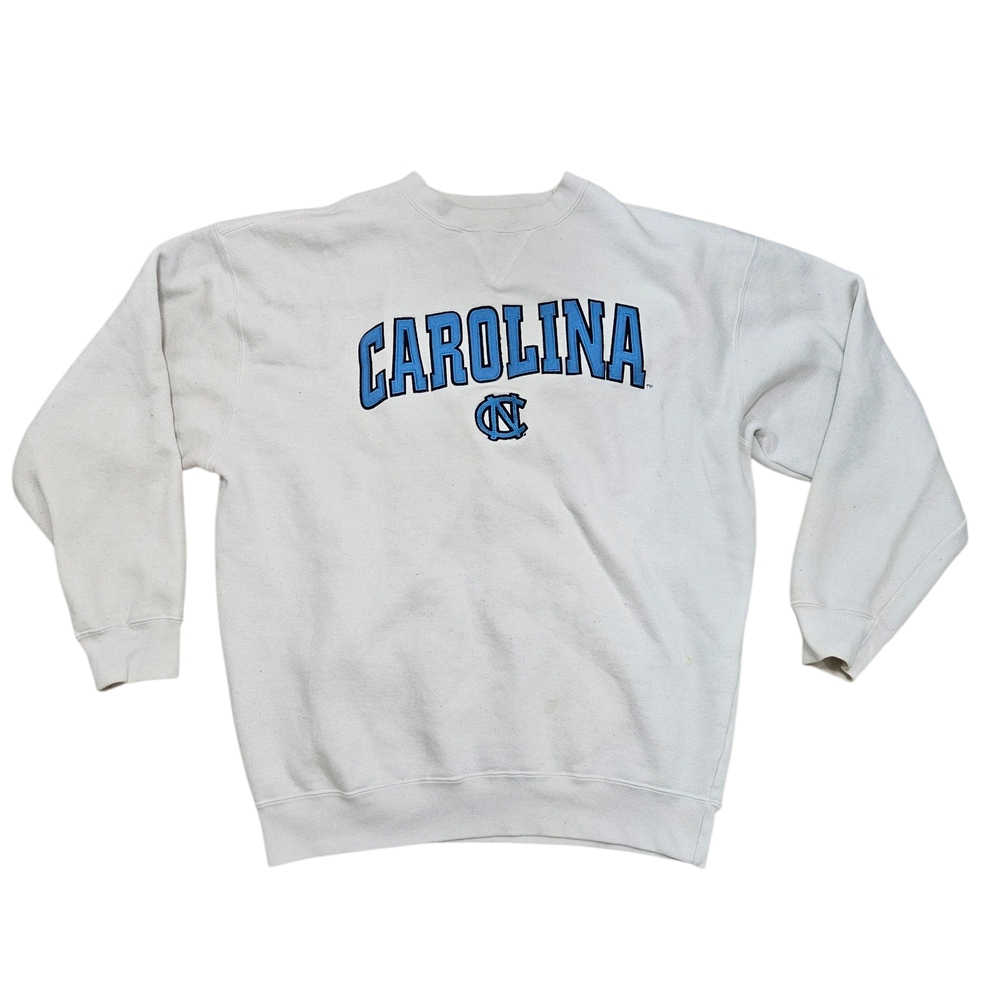 North Carolina White Crewneck Sweater